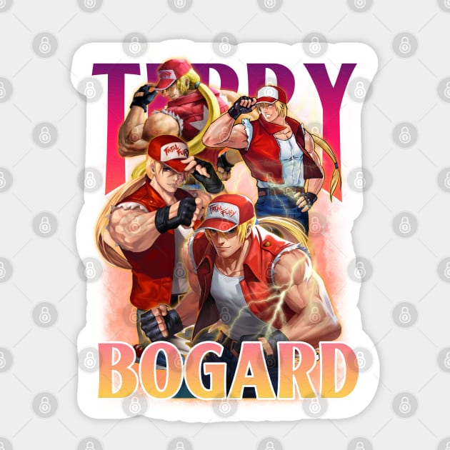 Bootleg Terry Bogard Fatal Fury Sticker by clvndesign